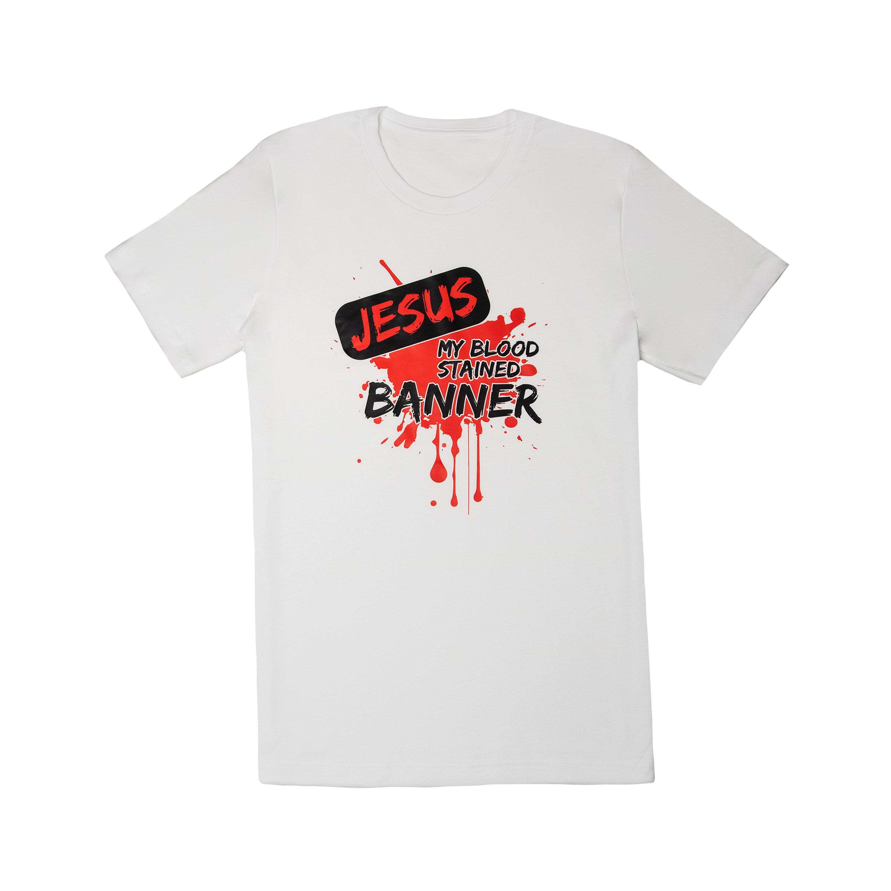 Jesus My Blood Stained Banner White